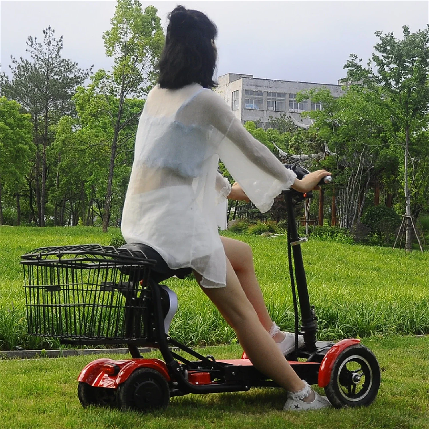 For foldable and affordable adult mobility quadricycle scooters for elderly perfect travel transformer 4 wheel electric  scooter