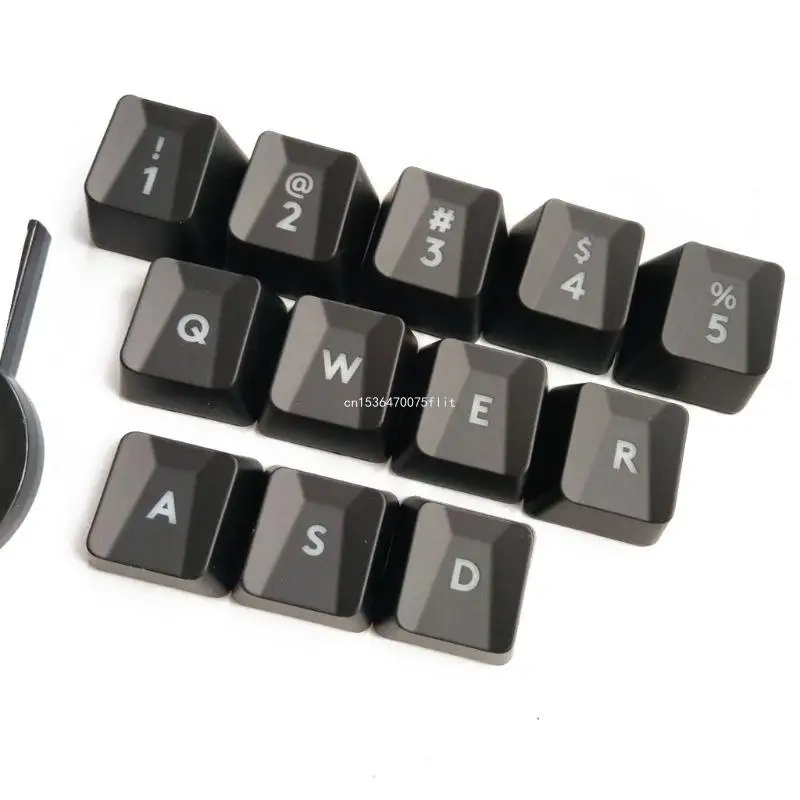 12 Keys Keyboard Replacement Accessory for G413 G613 G910 G810 G310 Mechanical Gaming Keyboard Keycap Black DropShipping