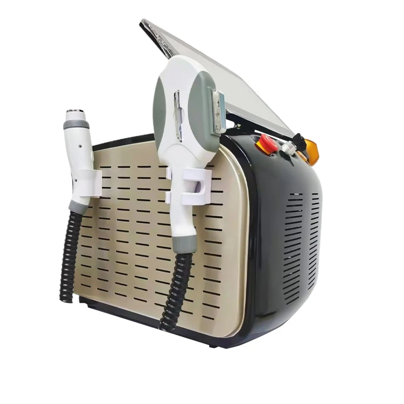 2025 أحدث 4 في 1 آلة إزالة الشعر بالليزر ديود التيتانيوم الجليد ومفتاح Q إزالة الوشم بالليزر Nd Yag آلة الليزر IPL RF Pico