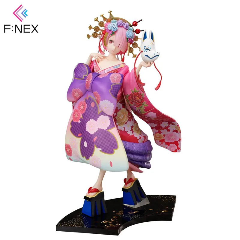 

In Stock Fnex Re Zero Ram New Genuine Anime Figure Model Doll Action Figures Collection Toys for Boys Birthday Gifts PVC 14+y