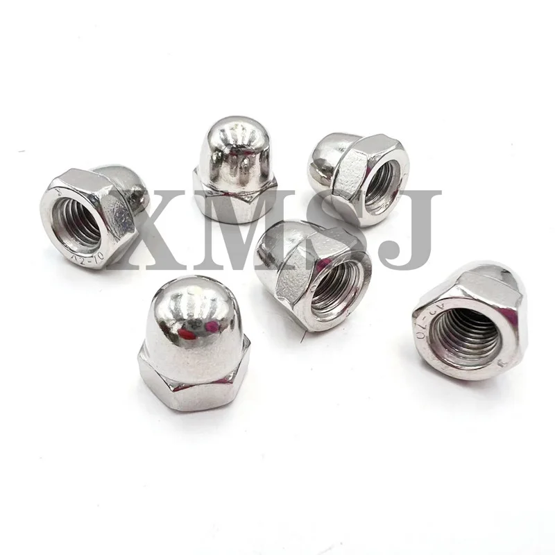 1/50pcs M3 M4 M5 M6 M8 M10 M12 M14 M16 304 A2-70 Stainless Steel Hex Hexagon Acorn Nut Cap Decorative Cover Semicircle Dome Nuts