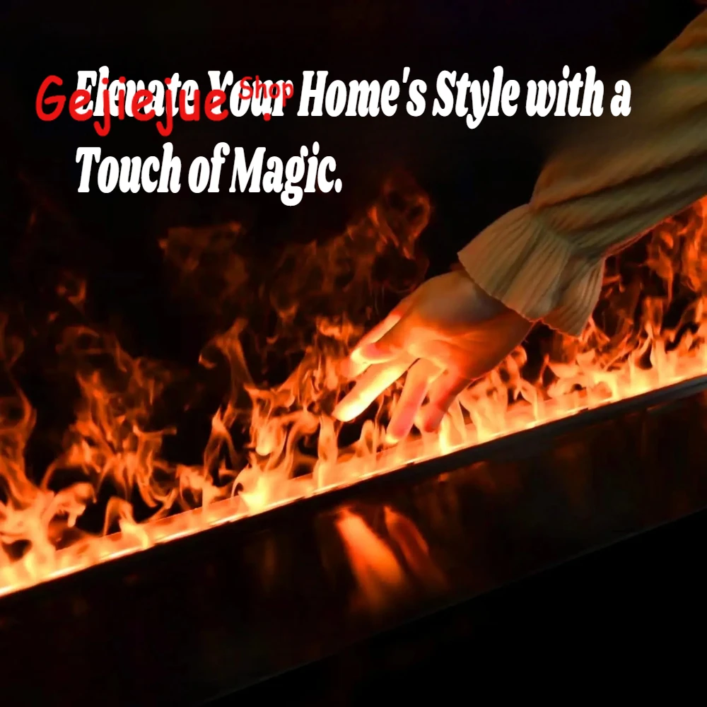 Smart Home Tuya APP Control Water Vapor Electric Fireplace Stylish TV Stand Fireplace  Wifi Remote APP Control Unique,Cozy Vibes
