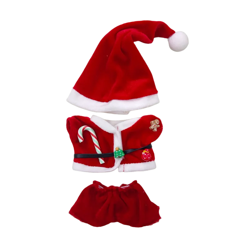 لعبة دمية عيد الميلاد جو زي تغيير مجموعة ملابس لابوبو هدايا سانتا كلوز العصرية والمتعددة الاستخدامات