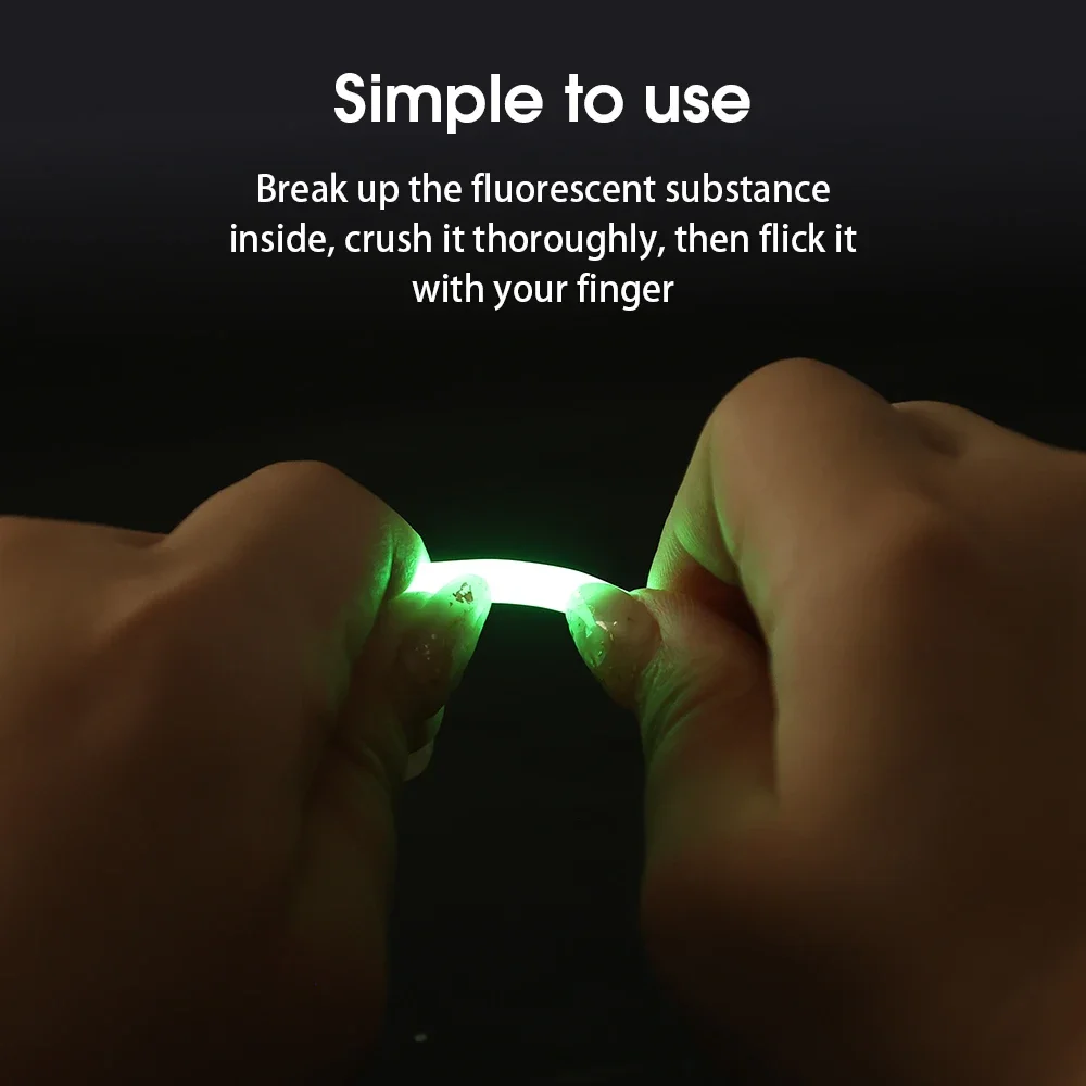 100 stücke Angelrute Glow Sticks 3,5/4/4,5mm Wasserdichte Nacht Tackle Angeln Sticks Float Stange lichter für Nacht Outdoor Angeln – Detail 7