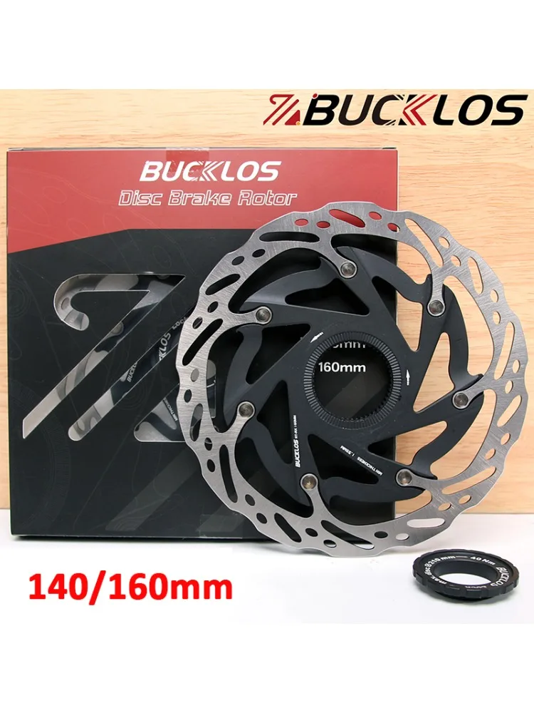 AliExpress BUCKLOS MTB Centerlock Disc Brake Rotor for Sram CLX-R Center Lock Rotor 140/160mm Mountain Road Bike Rotors Cycling Discs