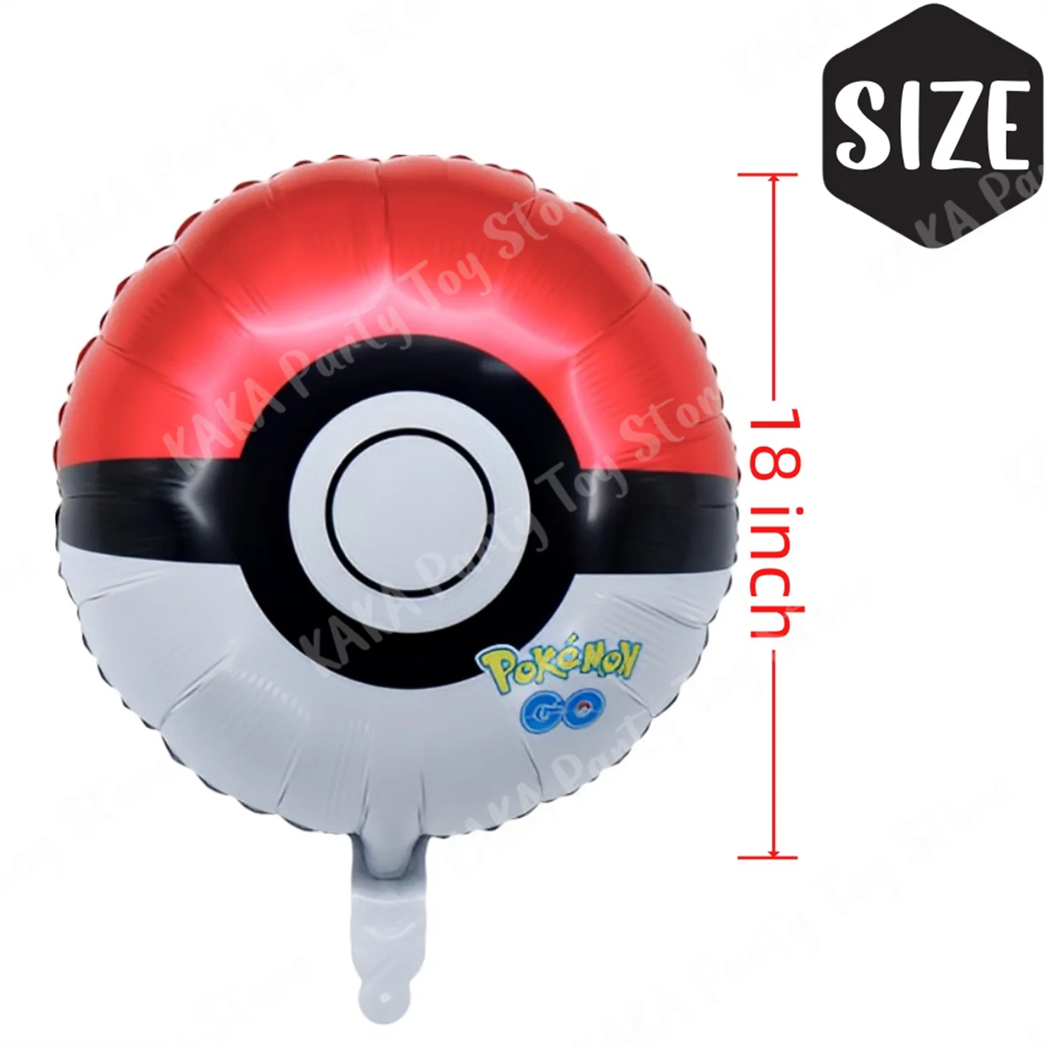 6Pcs Pokemon Birthday Party Balloons Set Pokeball Aluminum Foil Ballons Decoration Supplies For Baby Shower Kids Boys Toys Gifts