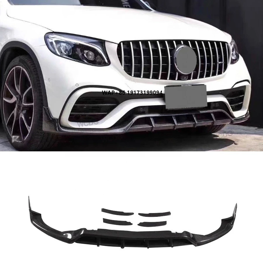 

Carbon Fiber Front Lip for W253 Coupe GLC260 GLC300 GLC43 GLC63 AMG 16-19 AMG Style Front Bumper Chin Lip Splitter Car Parts
