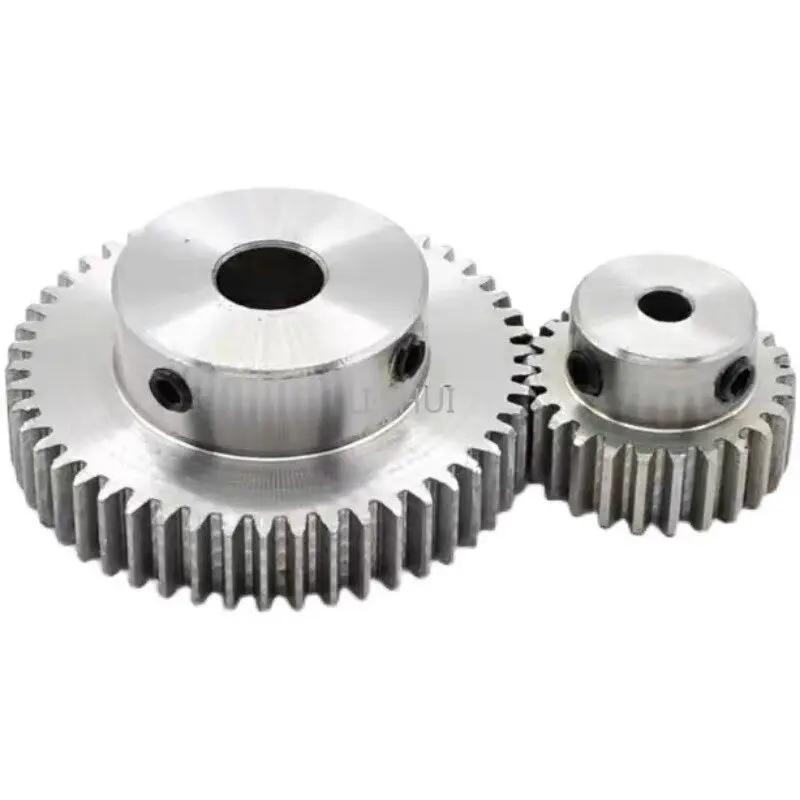 1PC 2M 12T-24T Spur Gear Bore 8/10/12/14/15/16/17/18/19/20/22/24mm Carbon Steel Pinion Motor Gear With Step