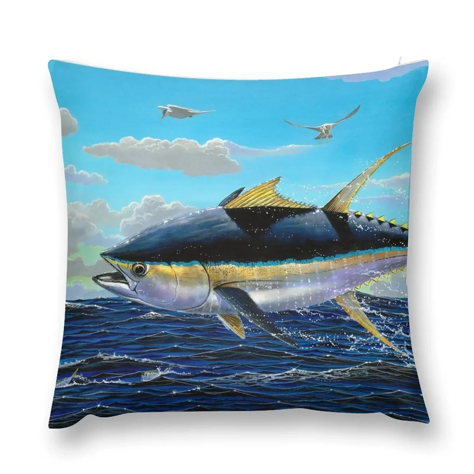 Yellowfin crash Throw Pillow Decorative Cushions Christmas Cushion For Home Bed pillowcases Custom Cushion pillow