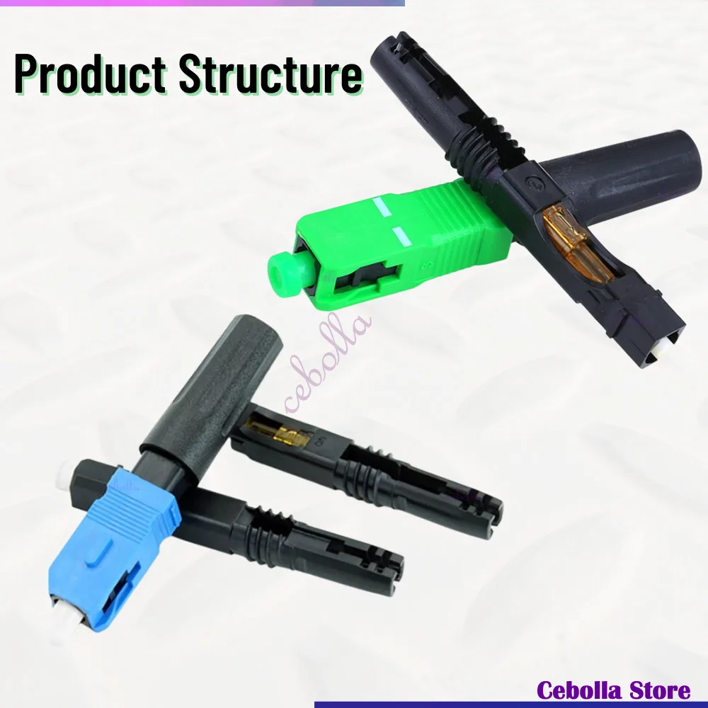 Fiber Optic Fast Connector SC-APC Single Mode Fiber Optic Adapter SC/UPC FTTH SC Field Assembly Fiber Connector SM