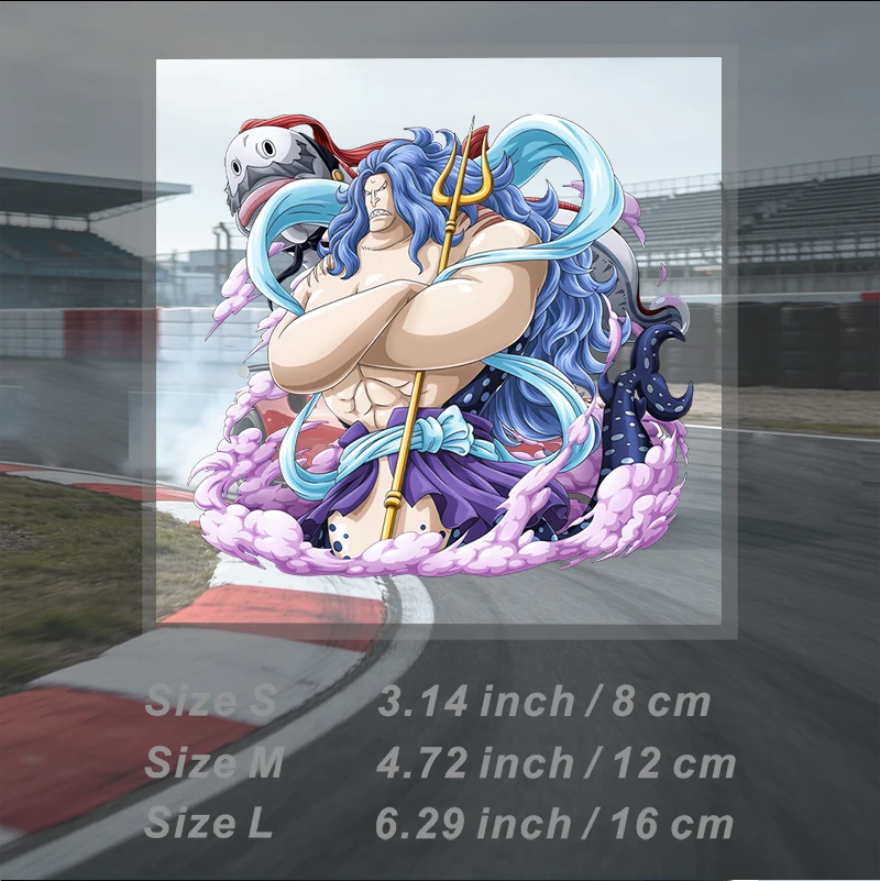 Car Stickers Anime Captain Playful Vinyl Decal Waterproof Die Cut Removable No Residue for Car Window Auto Decor