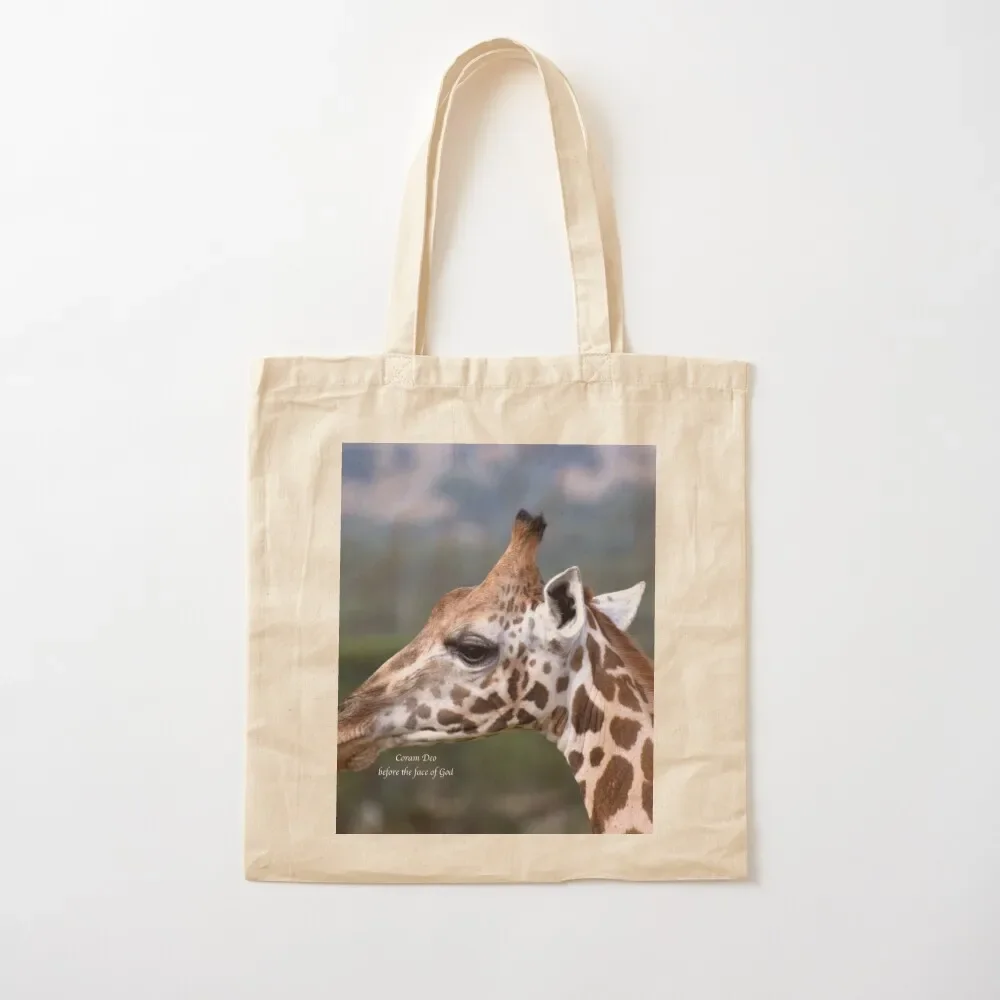 

Coram Deo giraffe Tote Bag eco pack shopping bag logo Tote Bag