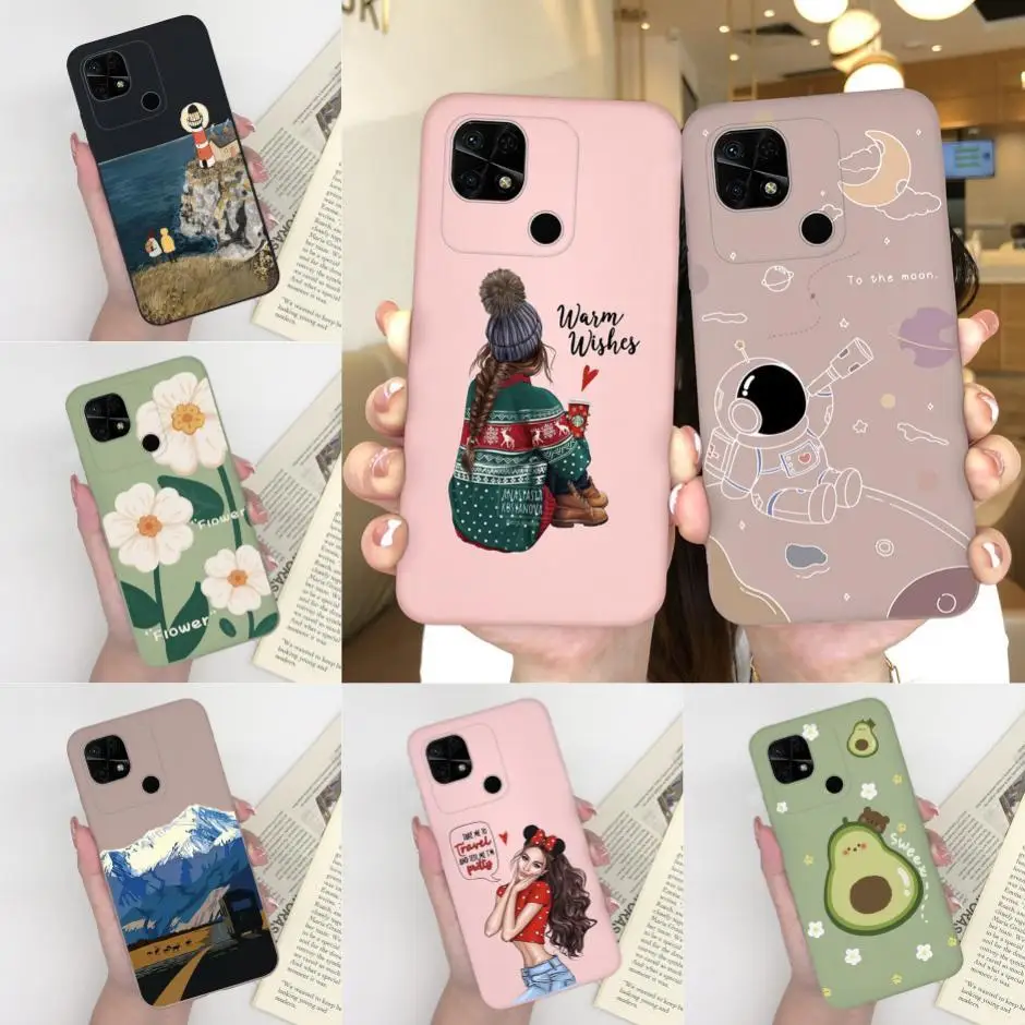 For Xiaomi Redmi 10C 4G Phone Case Cool Girl Pilot Cartoon Pattern Soft Shell For Redmi 10 C 4G New Design High-quality Fundas