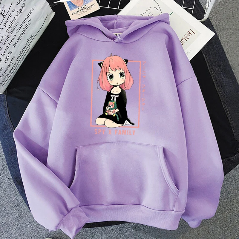 Fashion Men/Women Hoodie Anime Anya Forger Print Hoodie Casual Long Sleeve Sweatshirts Autumn And Winter Personality Pullover