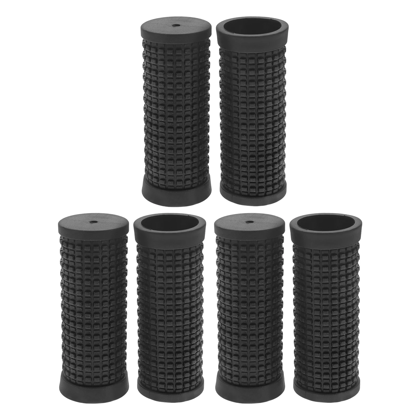 

6pcs Bicycle Handlebar Grips Mountain Bike Non-Slip Rubber Durable Comfortable Easy Install Scooter Accessories Brake Pads