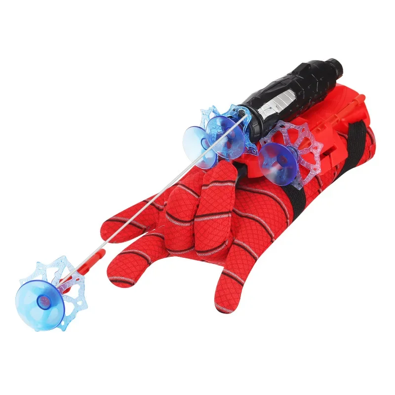 

Spider Silk Transmitter Movie Cosplay Launcher Glove Web Shooters Recoverable Wristband Halloween Prop Toys for Children