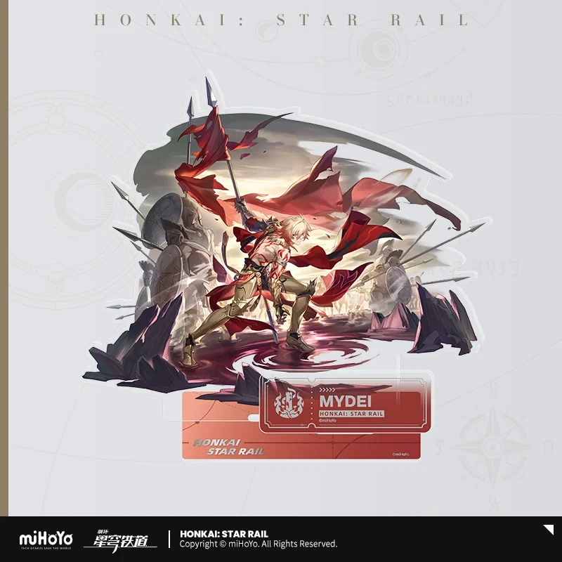 Sunsyea Honkai Star Rail Officiële Merch miHoYo Originele Authentieke The Destruction Path Badge Acryl Stand Sleutelhanger Caelus