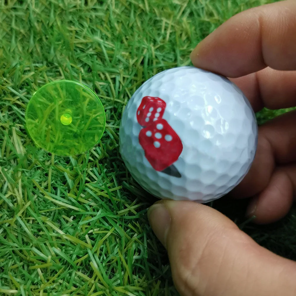 

100pcs Golf Ball Markers Round Transparent Positioning Tools Durable Plastic Bulk Accessories For Friends Golfs Marker Tools
