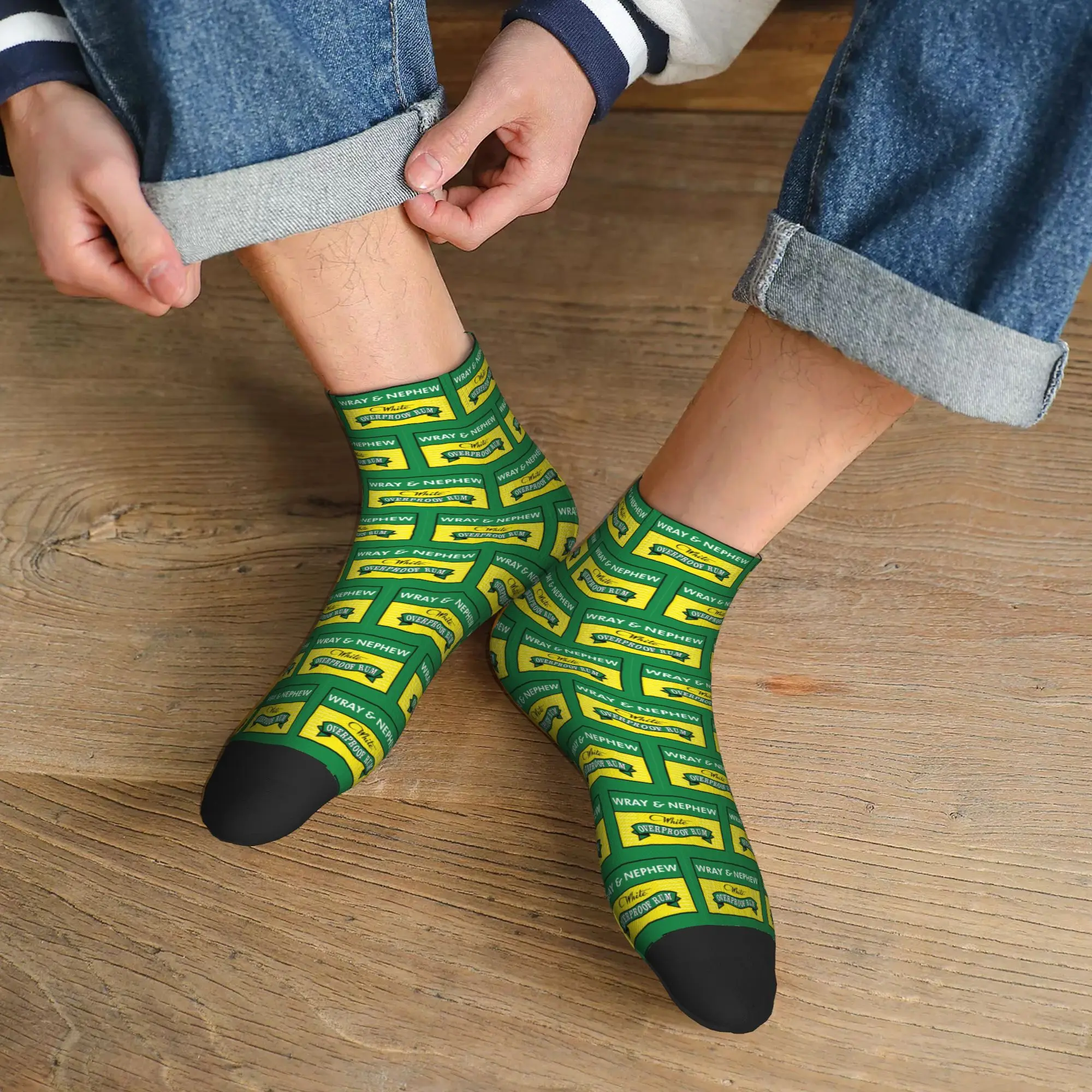 

All Seasons Wray And Nephew (1) Socks Harajuku Sweat Absorbing Crew Socks Casual Stockings for Men Women Gifts