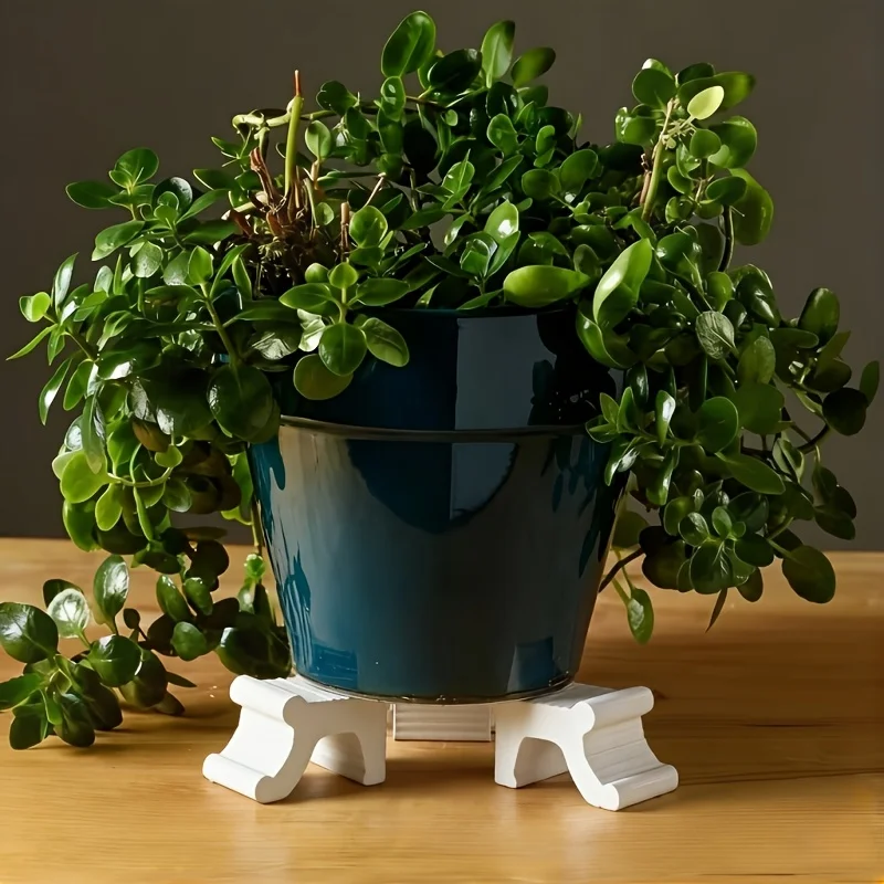 3 Pieces Pot Base Pads & Feet, Anti-corrosion Flower Pot Stands and Trays, Sturdy Supports for Garden Potted Plants