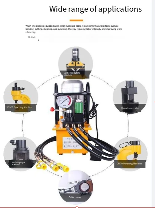 GYB-630B/700A 750W Electric Hydraulic Pump Ultra High Pressure Electric Pump Hydraulic Oil Station High Pressure Oil Pump Tools