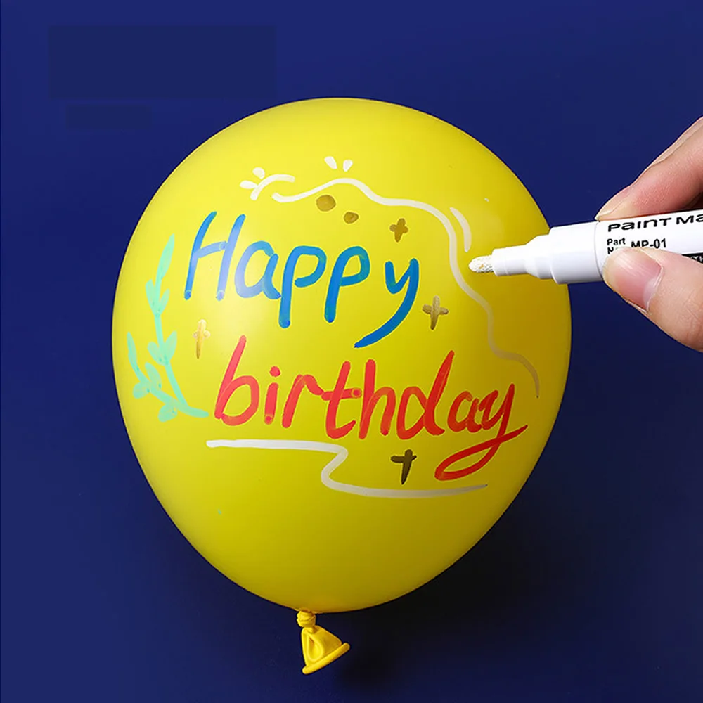 8 Colors Car Scratch Repair Paint Pen Quick Dry Touch Up Paint Repair Pen Waterproof Wheel Tyre Marker Auto Paint Marker Pens