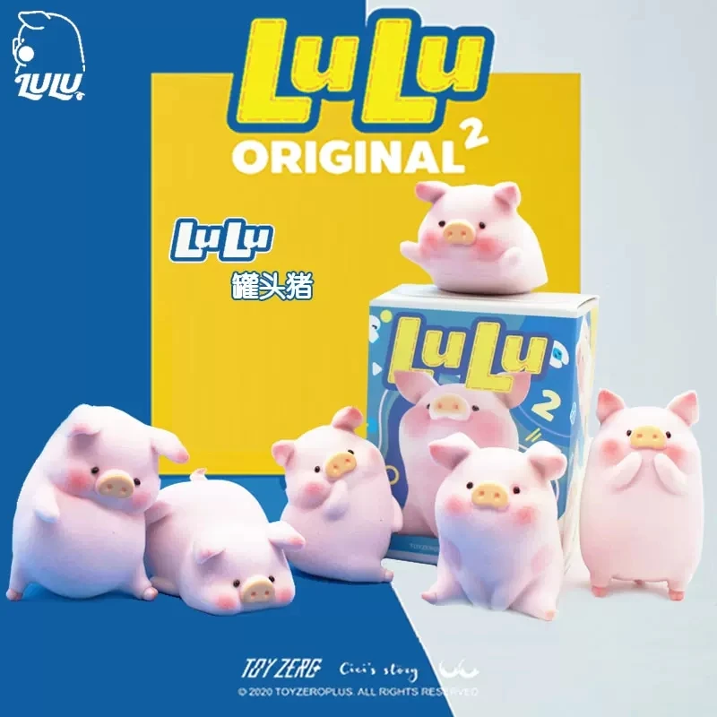 

LULU Canned Pig Classic Series 2 Blind Box Toy Guess Bag Caja Misteriosa Cute Kawaii Figures Cartoon Model Kids Gift Collection