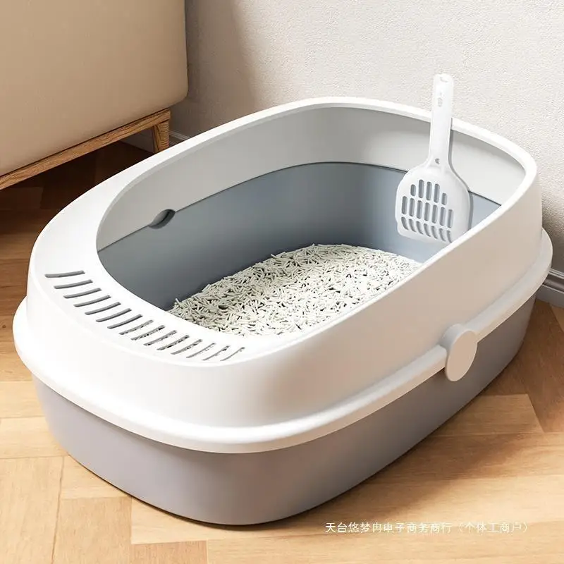 

Cat Litter Box Fully Semi-enclosed Cat Toilet Anti-splash Cat Litter Tray Cat Supplies