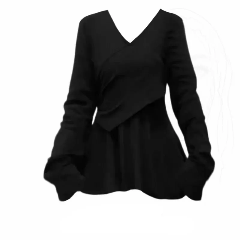 

Облегающая длинная футболка Sve Pure Desire Sle с завязкой на талии, женская весенняя мода, большие размеры, внутренняя одежда, цвет хлопка