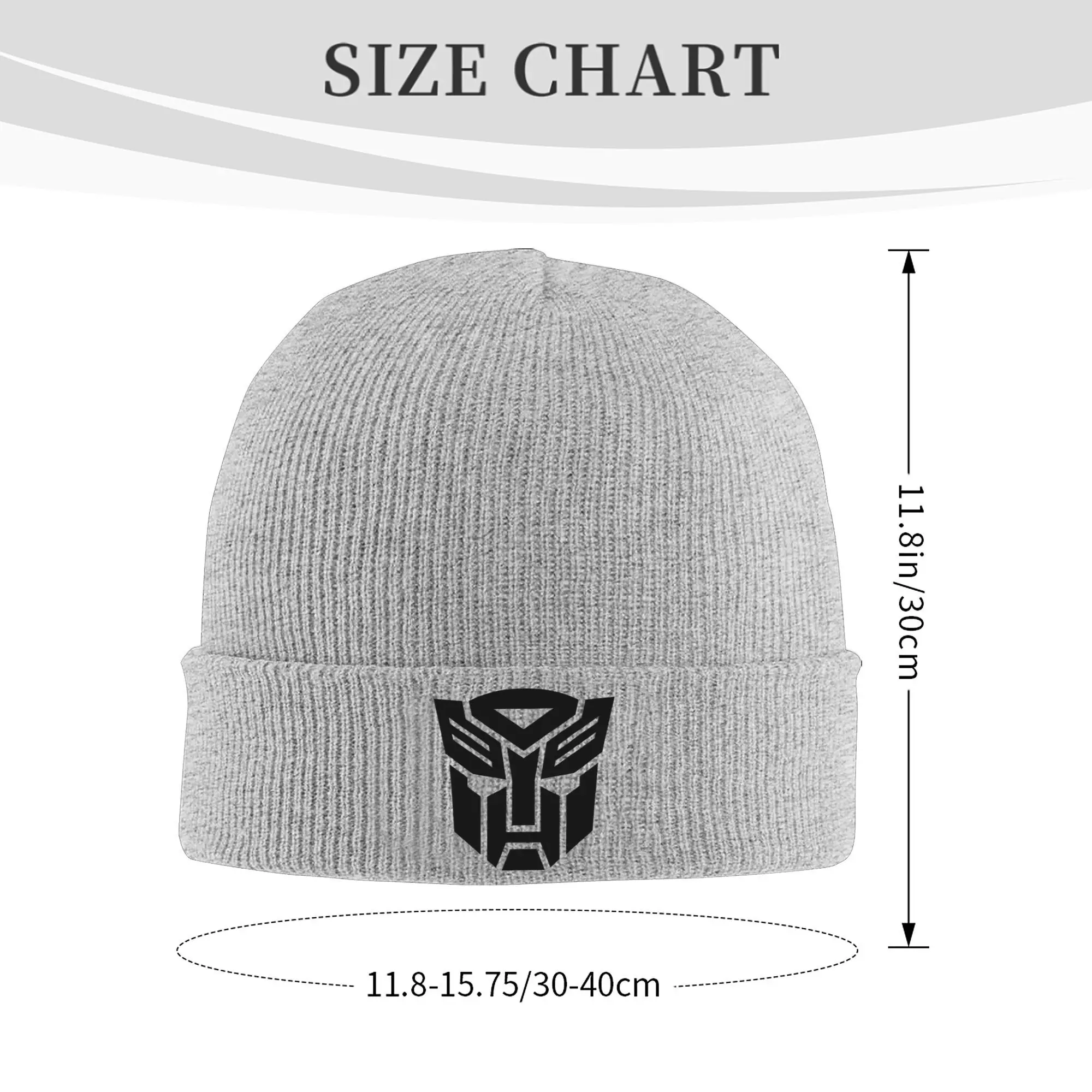 Custom Transformer Autobot Skullies Beanies Caps For Men Women Unisex Hip Hop Winter Warm Knitted Hat Adult  Bonnet Hats