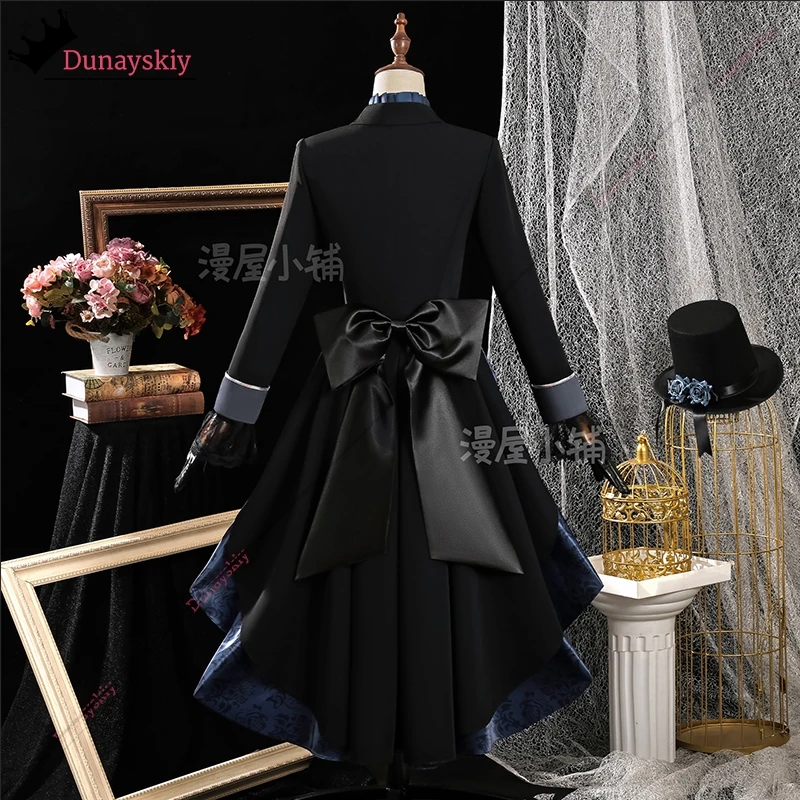 Black Ciel Phantomhive Butler Cosplay Costume Japanese Anime Gothic Lolita Dress Halloween Women's Costume Outfits Wig Prop view 4