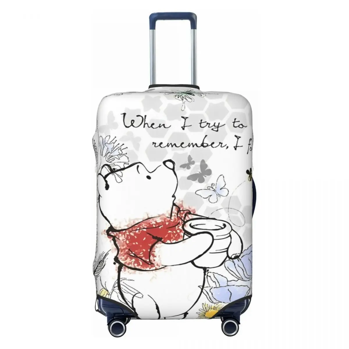 

Винни Пух Пятачок Медведь Животное Мультфильм Чехол Для Чемодана Праздничное Путешествие Стрейч Чемодан Защитный Чехол