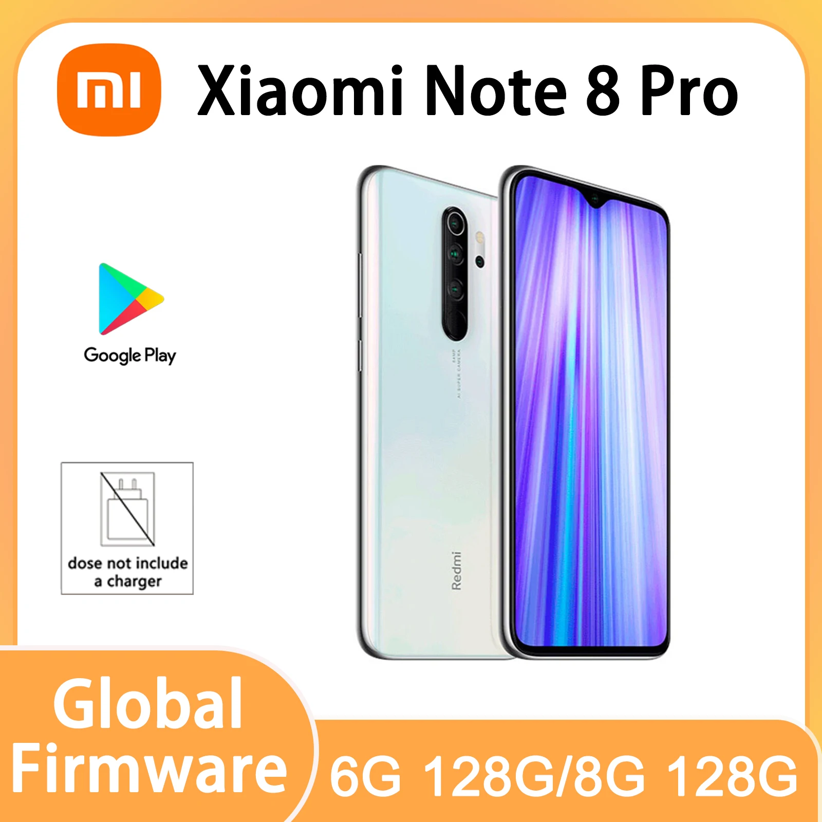 Global Version Xiaomi Redmi Note 8 Pro Celular 8G 128G Smartphone Used Phones no charger