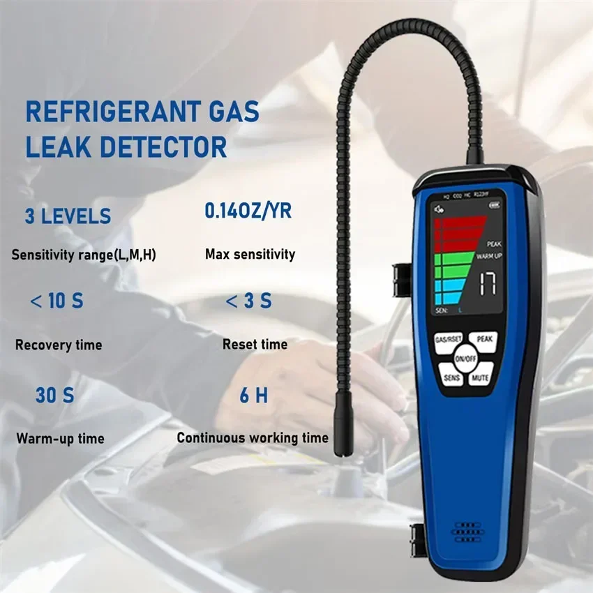 Selected  Diode Refrigerant Leak Detector Car Air Conditioning Refrigeration System Gas Detector Handheld Infrared Leak Tester