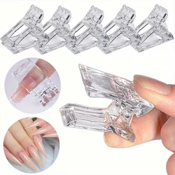 5/10Pcs Nail Clip Transparent Gel Quick Building Tips Clips Finger Nail Polish Extension UV Lamps Manicure Art Builder Tools