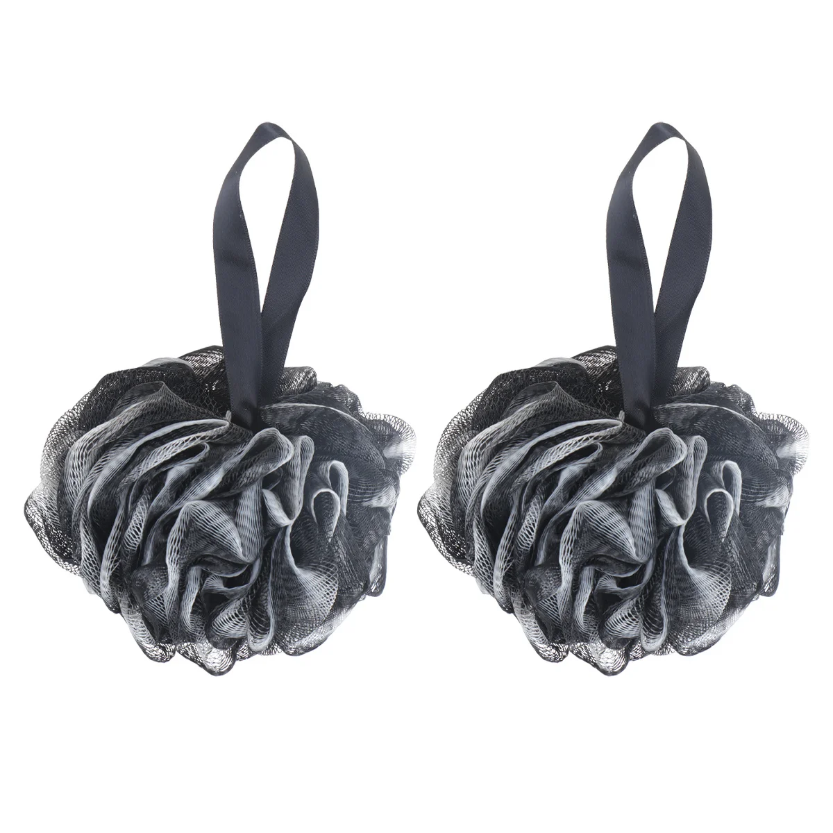 

2Pcs Exfoliating Bath Ball Oversize Mesh Shower Scrub Balls for Body Cleaning Gentle Skin Care with Hanging Rope Bath Ball