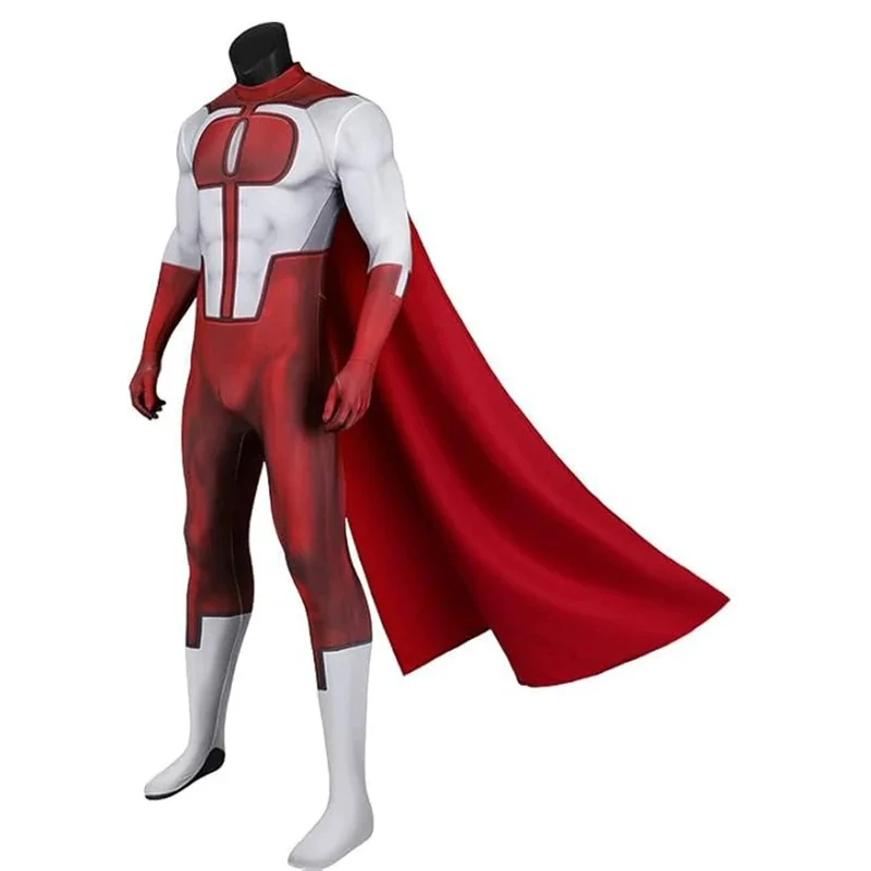 Mortal Kombat-Cosplay invincible Omni-Nolan Grayson, mono con capa, disfraz Zentai para hombre y adulto, accesorios para fiesta de Halloween 5f