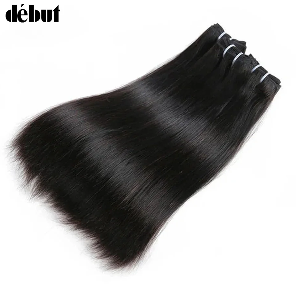 debut-straight-hair-double-drawn-natural-black-human-hair-peruvian-weave-bundles-remy-27-4-6-8-blond-613-human-hair-bundle