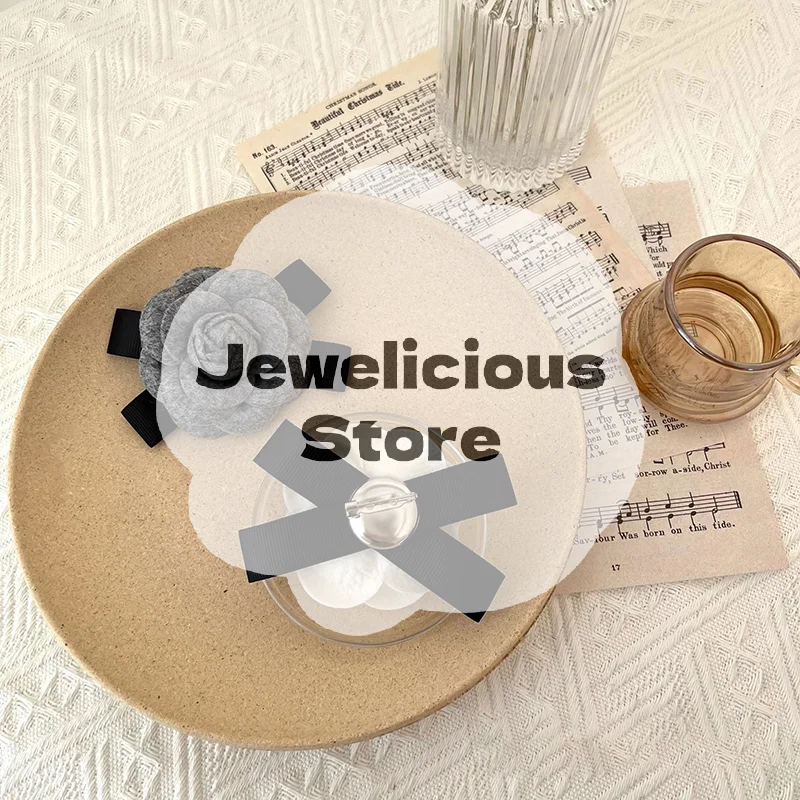 جديد النسيج زهرة الكاميليا بروش المخملية ربطة القوس فيونكة السيدات كلية نمط قميص طوق دبابيس دبابيس خمر للنساء