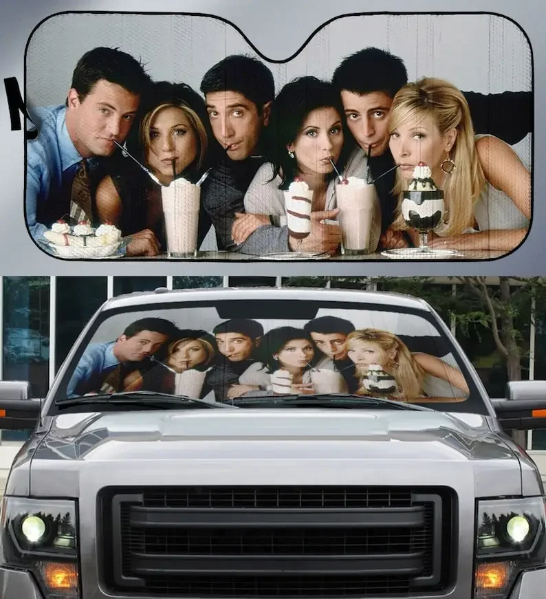 Friends TV Show Car Sunshade, Friends TV Movie Auto Sunshade, Car Accessory, Sun Visor Car, Windshield Sun Shade, Car Accessorie