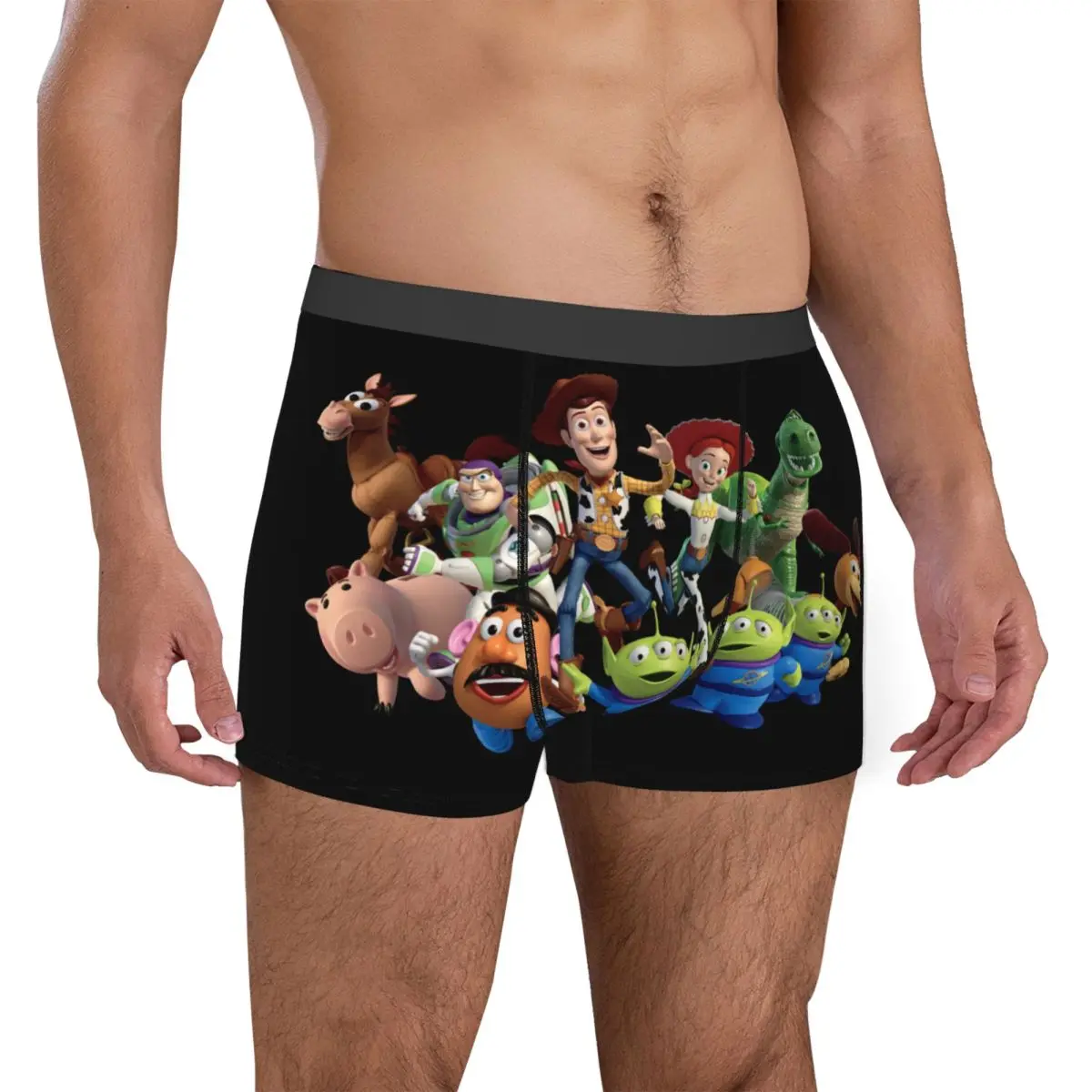 Humor-Calzoncillos bóxer para hombre, ropa interior de cintura media, de talla grande, Toy Story 3