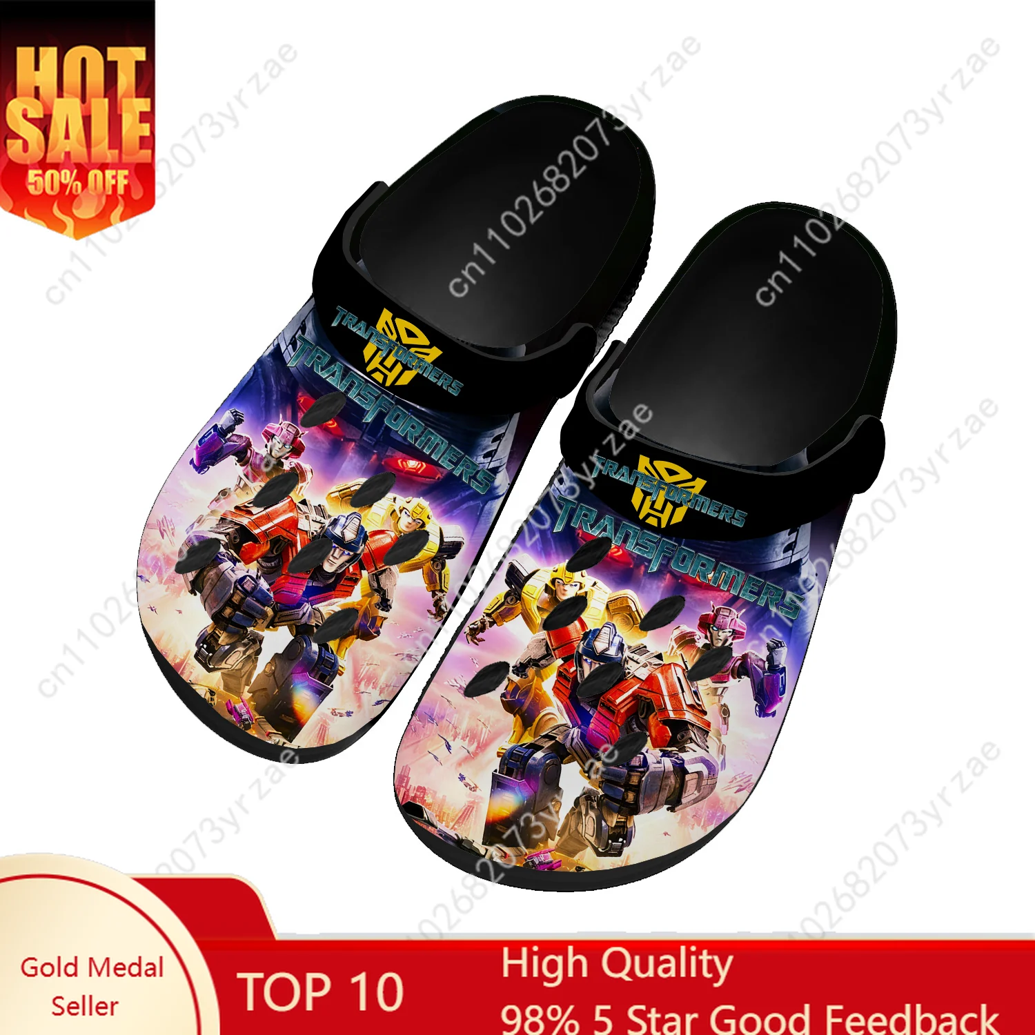 

Transformers Home Clogs Hot Cartoon Game Mens Womens Teenager Fashion Tailor Made Water Shoes Beach Slippers Sandals