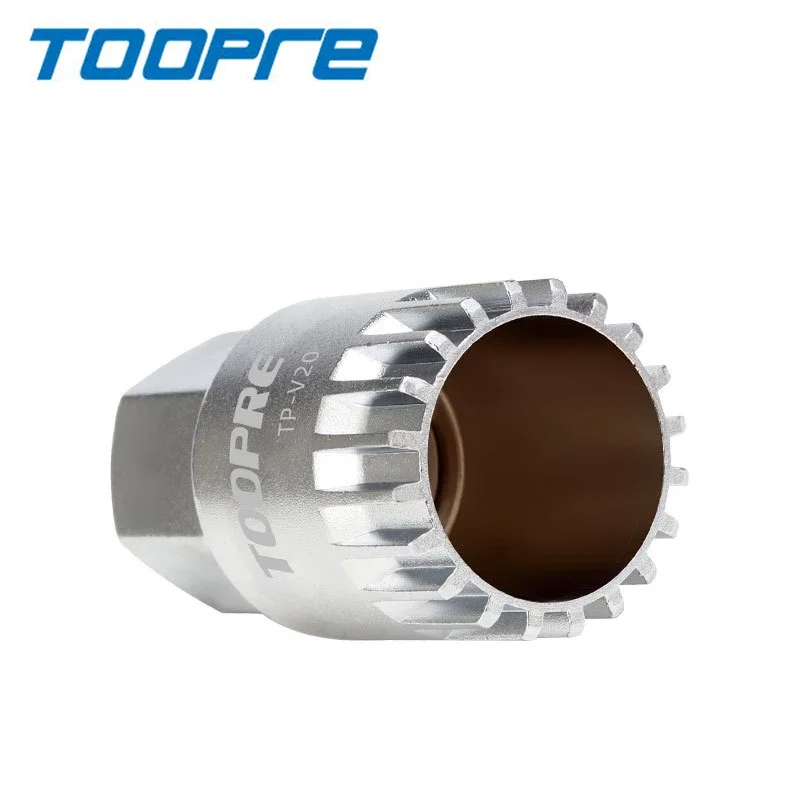 

TOOPRE Bicycle Silver Bottom Bracket Removal Tool 20CR Steel Iamok Bike Parts 137g Square Hole/Spline BB Tools