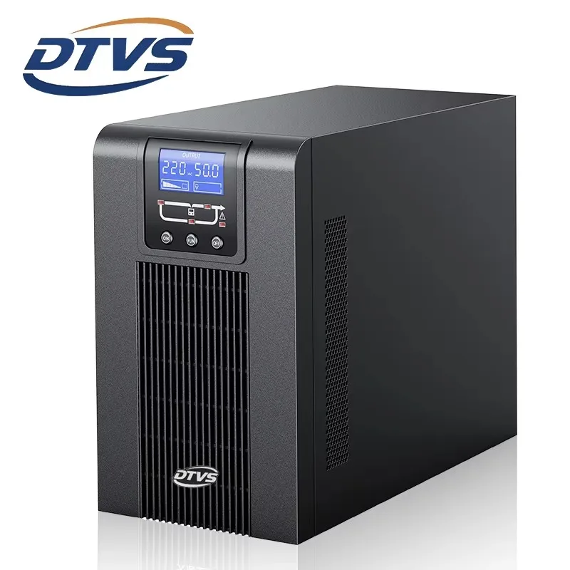 Single Phase 2400W/3KVA Online UPS-50-60Hz 90% Efficiency 5min Backup-Server Rack Tower Power Supply For Data Power Supply