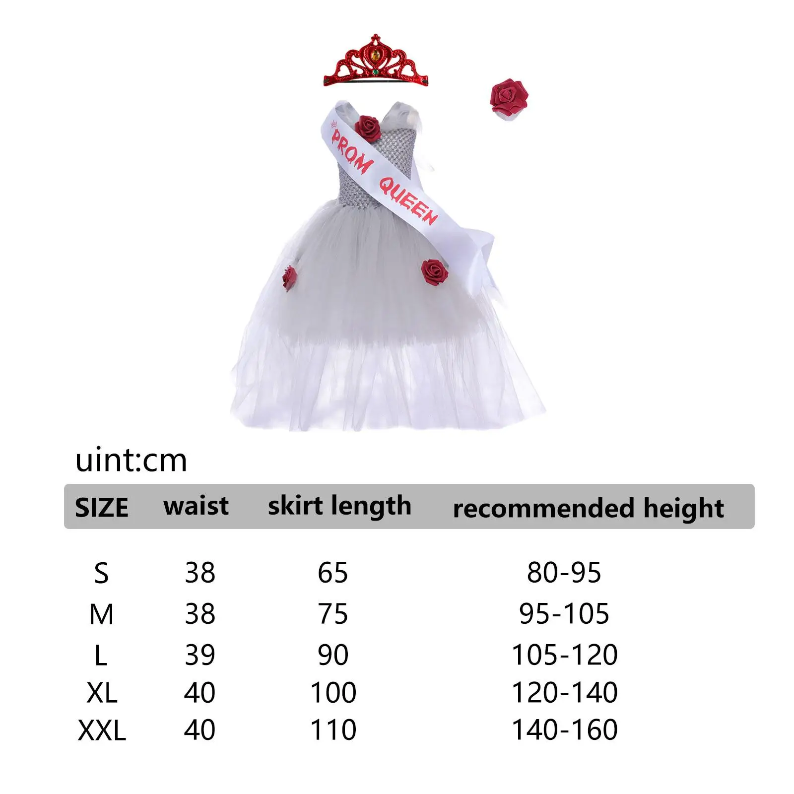 فتاة الأميرة زي الملابس تول فستان الركبة الزي فستان بتصميم حالم لحفلة كرنفال مرحلة الأداء عيد الميلاد مهرجان الدعائم #6