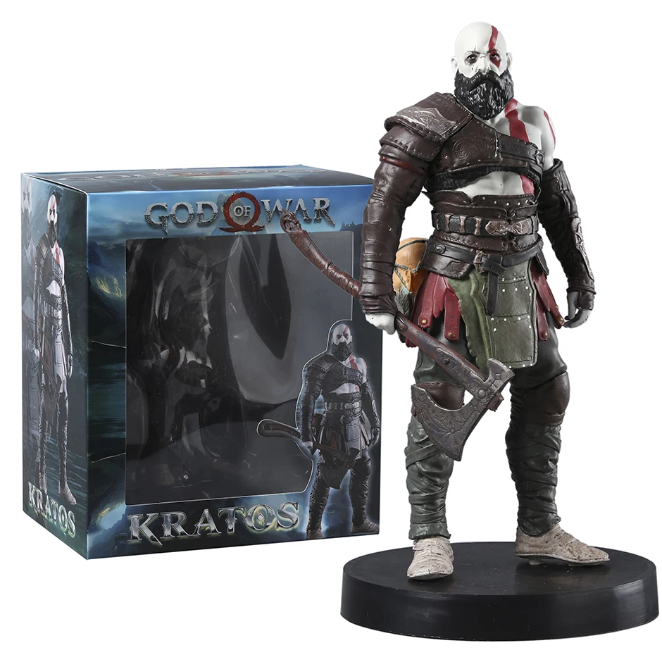 Dios de la guerra Ragnarok Kratos figura de PVC modelo juguete juego estatua recoger decoración
