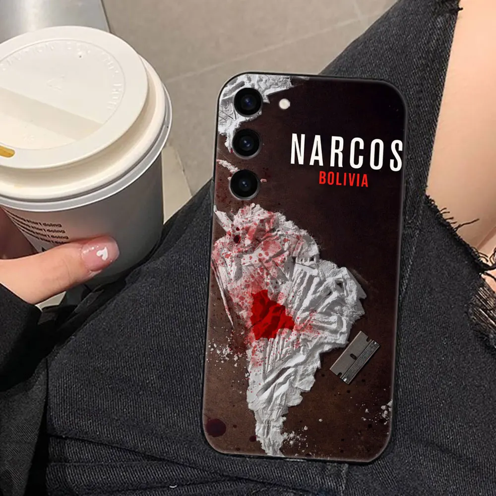 Narcos المسلسلات التلفزيونية بابلو إسكوبار غطاء جراب هاتف لسامسونج غالاكسي S25 S24 S23 S22 S21 S20 FE S10 S9 زائد الترا حافظة فوندا كابا