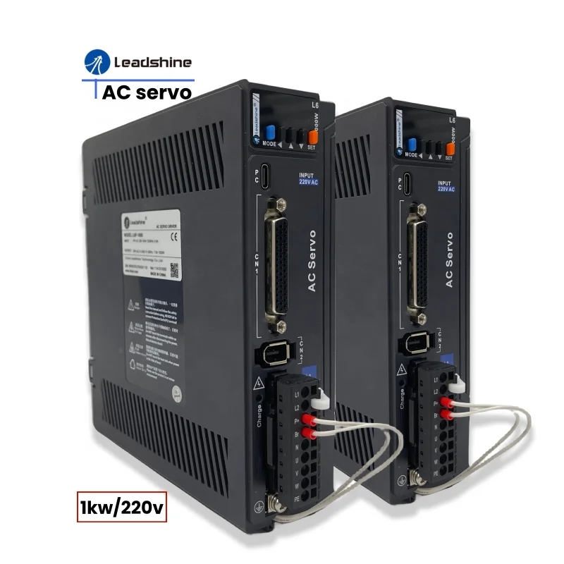 

Hot Sale Leadshine Ac 1KW Servo Drive or L6P-1000 Leadshine 23 Bit 1kw 220V Cnc Servo Motor with Drive