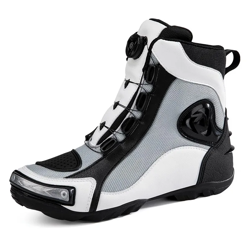 Neutral Large-sized Flat-bottom Color-blocked Durable High-quality Brand Original Protective Motorcycle and Bicycle Boots