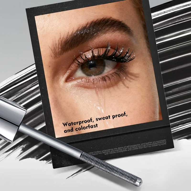 Metal Iron Lashes Mascara Waterproof Silk Fiber Mascara Black Long Curling Eyelash Extensions Non-clumping Eyes Makeup Cosmetics:Metal Iron Lashes Mascara Waterproof Silk Fiber Mascara Black Long Curling Eyelash Extensions Non-clumping Eyes Makeup Cosmetics